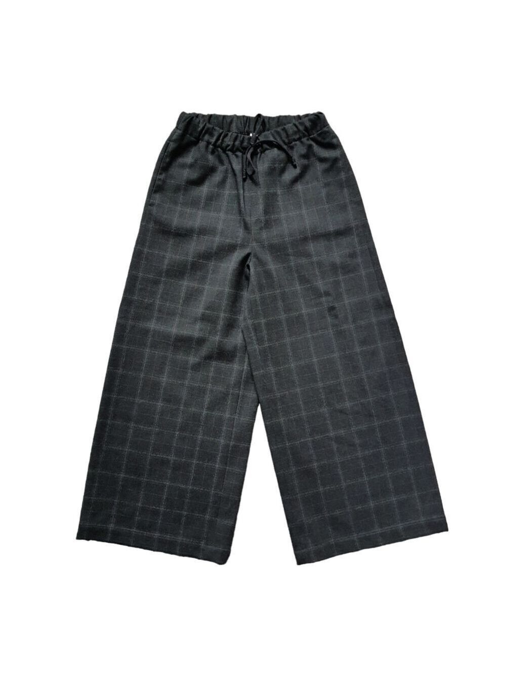 Aritzia Babaton Plaid Wide Leg Pants Crop High Waist Stretch Business Casual